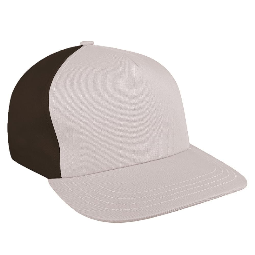 Contrast Back Domestic Velcro Skate Cap