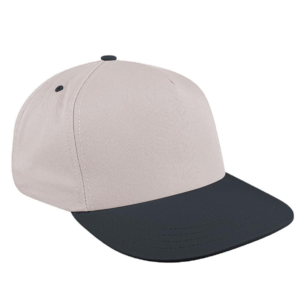 Two Tone Eyelets Brushed Velcro Skate Hat