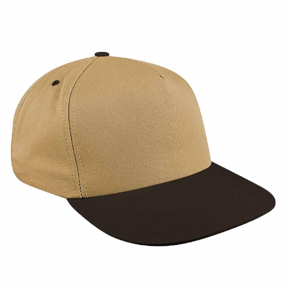 Two Tone Eyelets Canvas Snapback Skate Hat