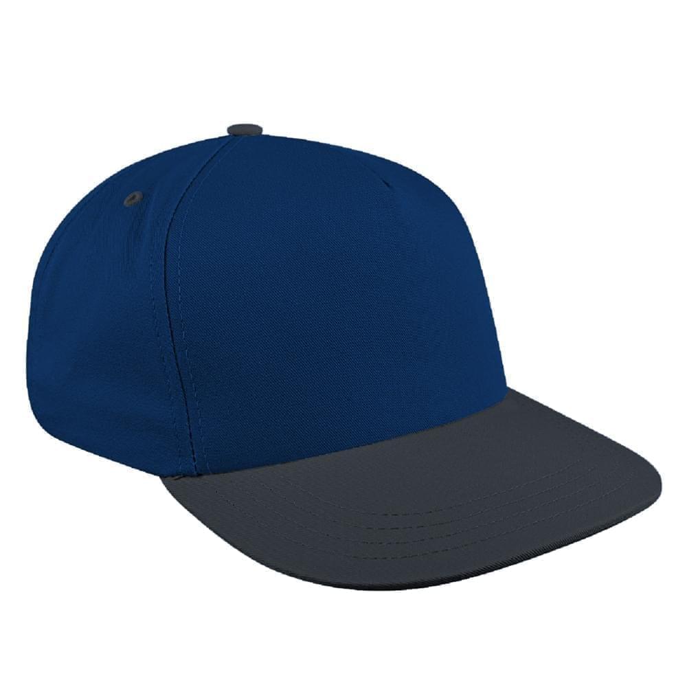 Two Tone Eyelets Organic Self Strap Skate Hat