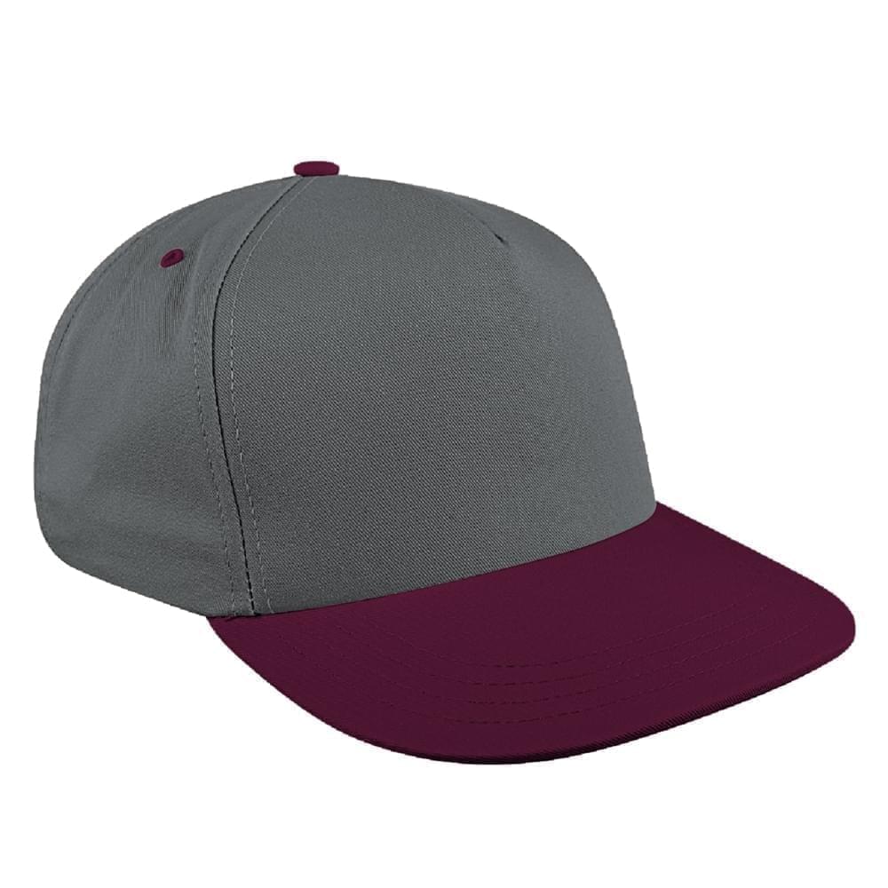 Two Tone Eyelets Ripstop Self Strap Skate Hat