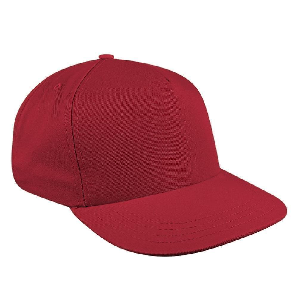 Solid Eyelets Canvas Velcro Skate Hat