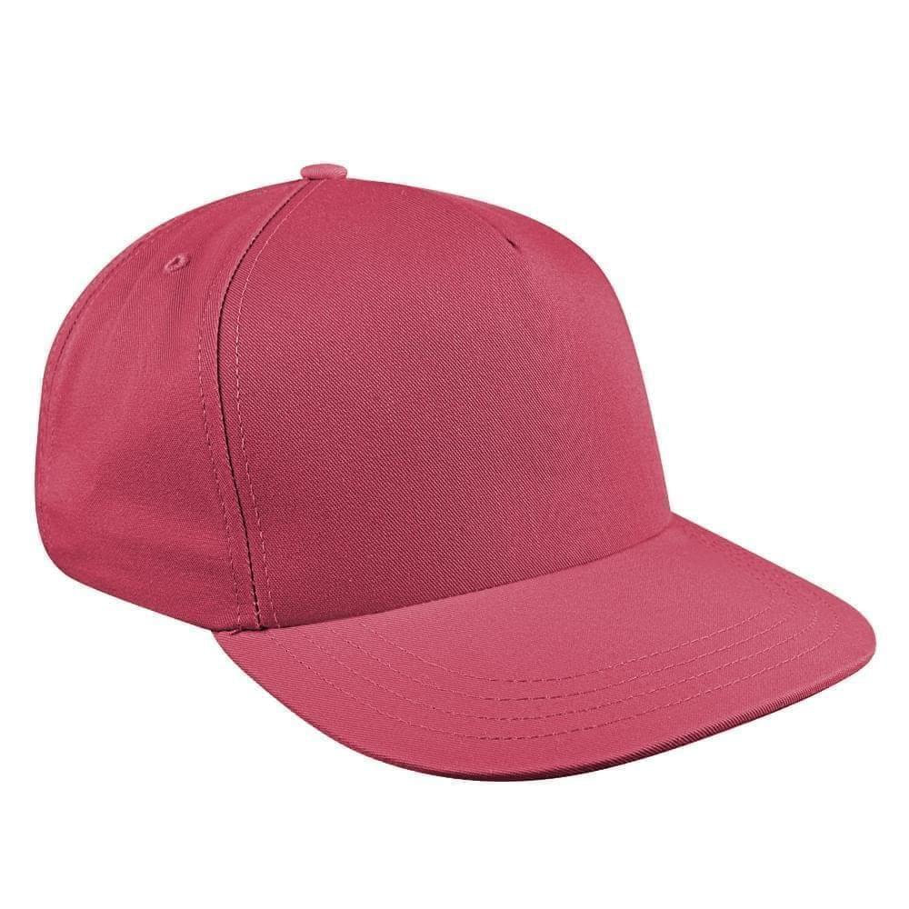 Solid Eyelets Denim Velcro Skate Hat