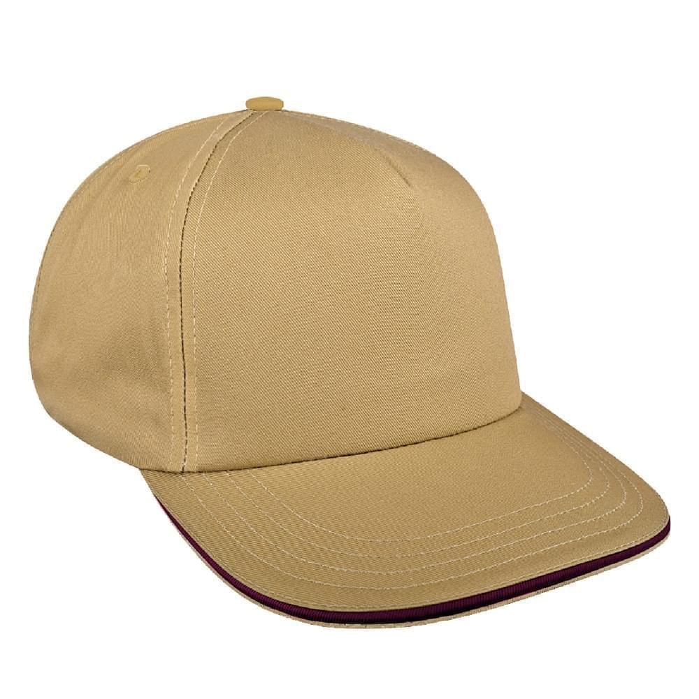 Sandwich Brim Canvas Snapback Skate Hat