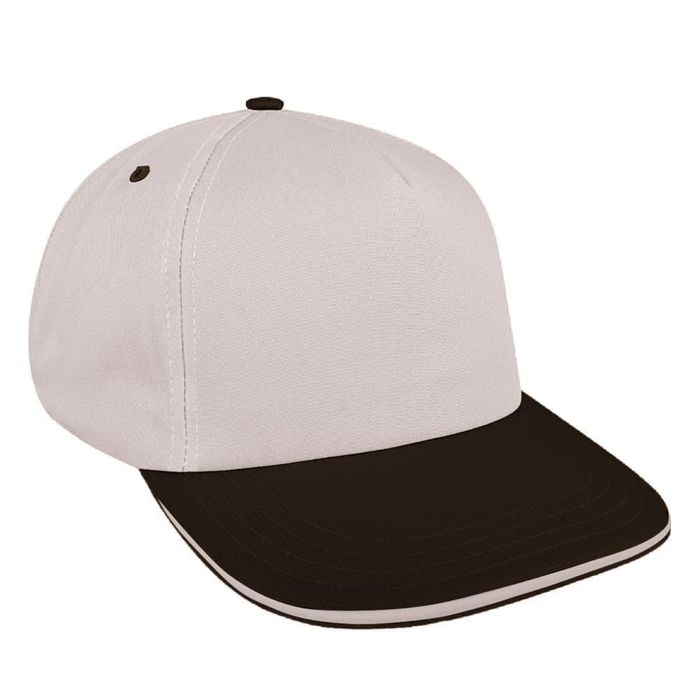 Two Tone Sandwich Brushed Slide Buckle Skate Hat
