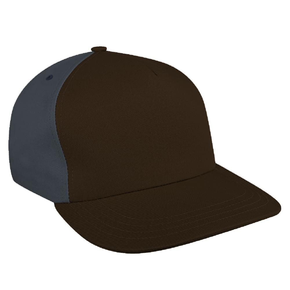 Contrast Back Brushed Velcro Skate Cap