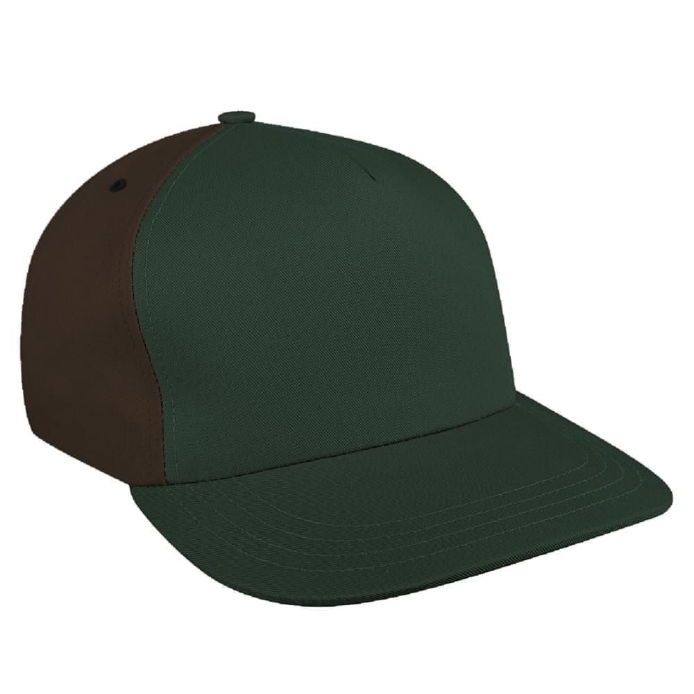 Contrast Back Twill Velcro Skate Cap