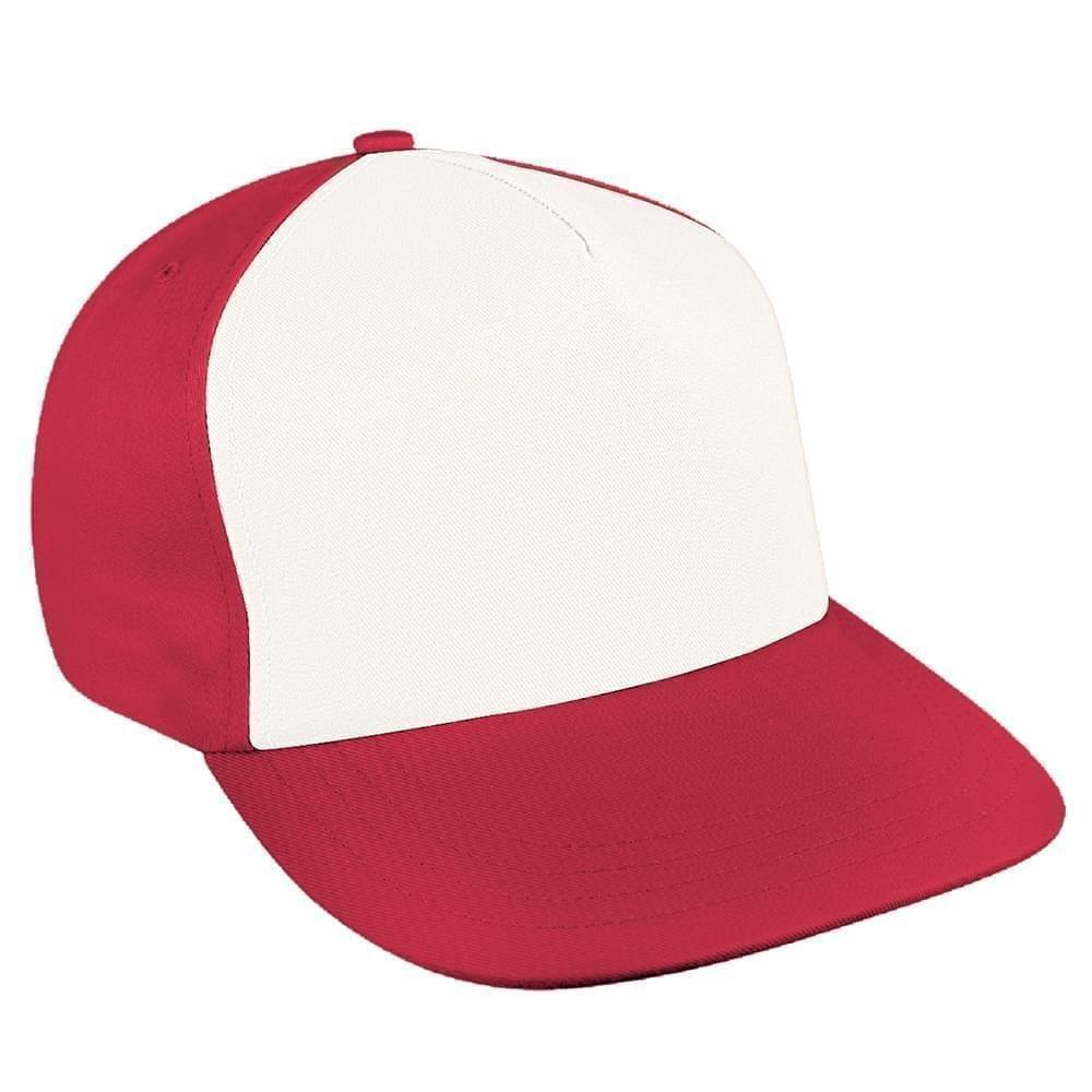 Contrast Front Canvas Slide Buckle Skate Hat