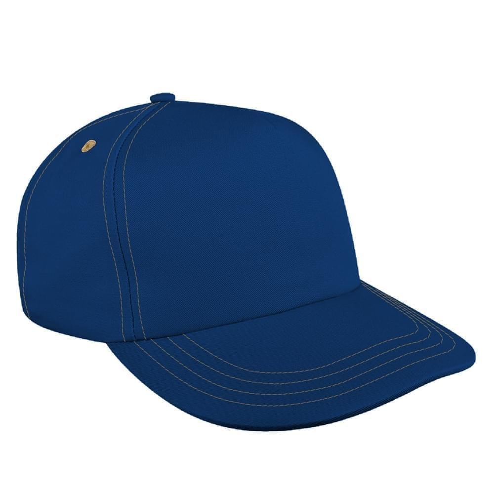 Contrast Stitching Ripstop Snapback Skate Hat
