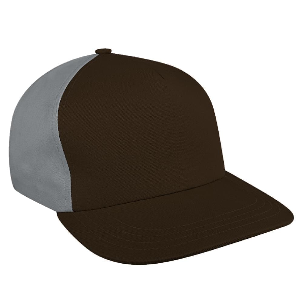 Contrast Back Brushed Slide Buckle Skate Hat
