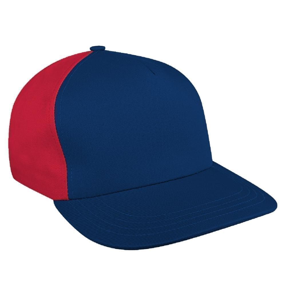 Contrast Back Denim Slide Buckle Skate Hat