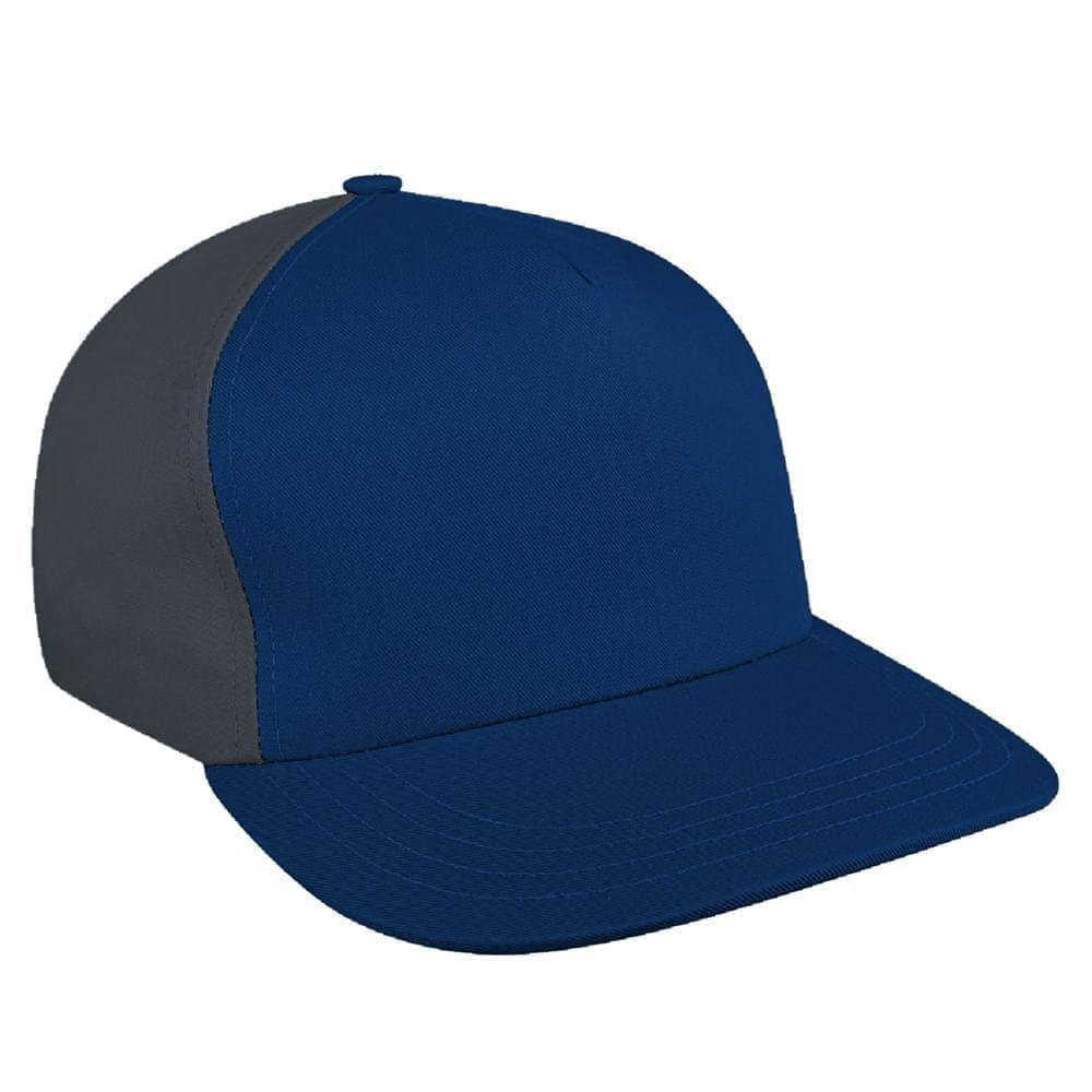 Contrast Back Denim Leather Skate Hat