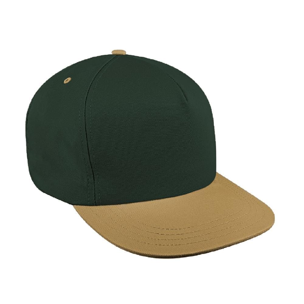 Two Tone Eyelets Canvas Slide Buckle Trucker