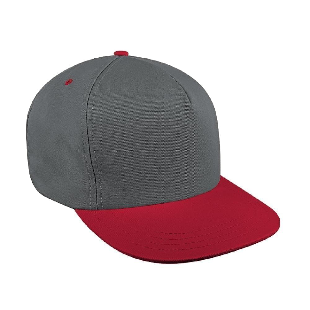 Two Tone Eyelets Denim Snapback Trucker