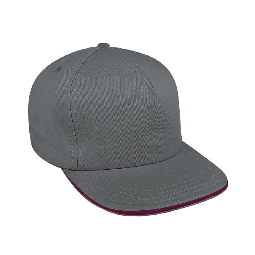 Sandwich Brim Wool Leather Trucker
