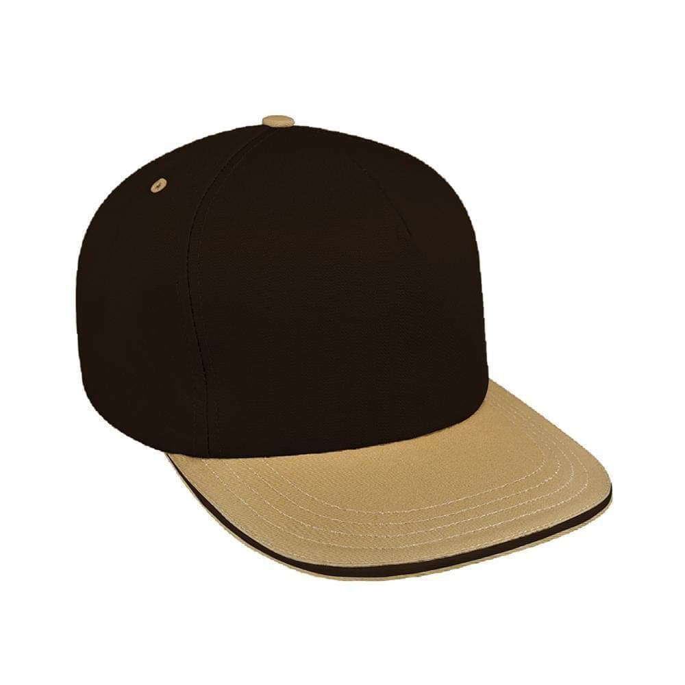 Two Tone Sandwich Brushed Slide Buckle Trucker