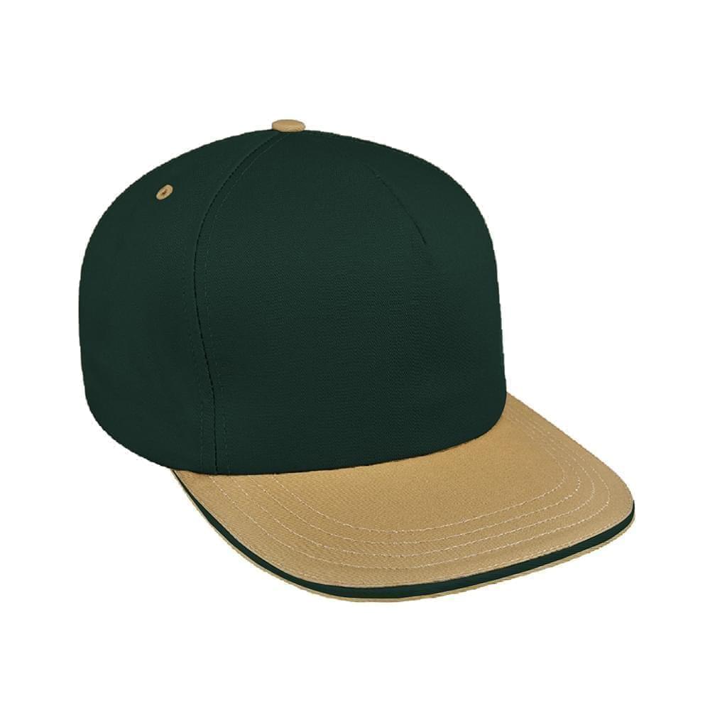 Two Tone Sandwich Brushed Leather Trucker