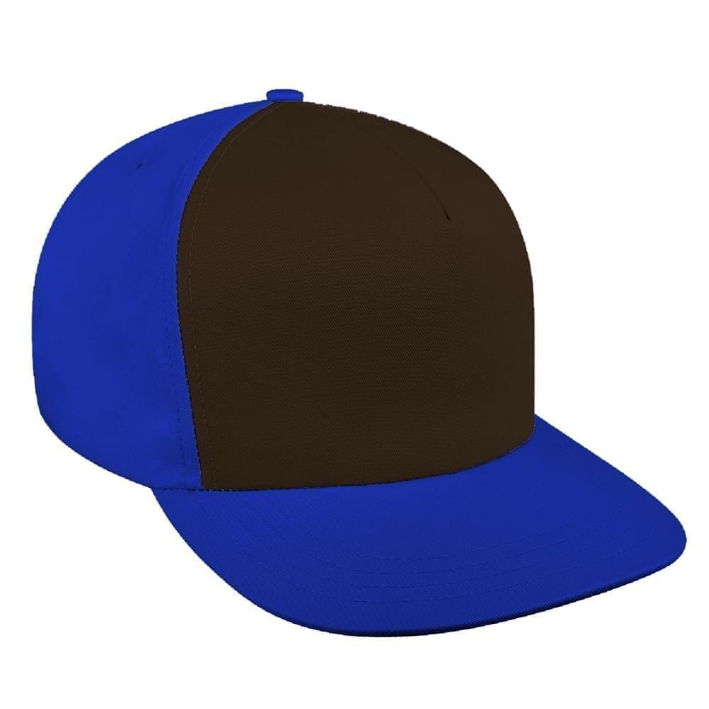 Contrast Front Ripstop Leather Trucker