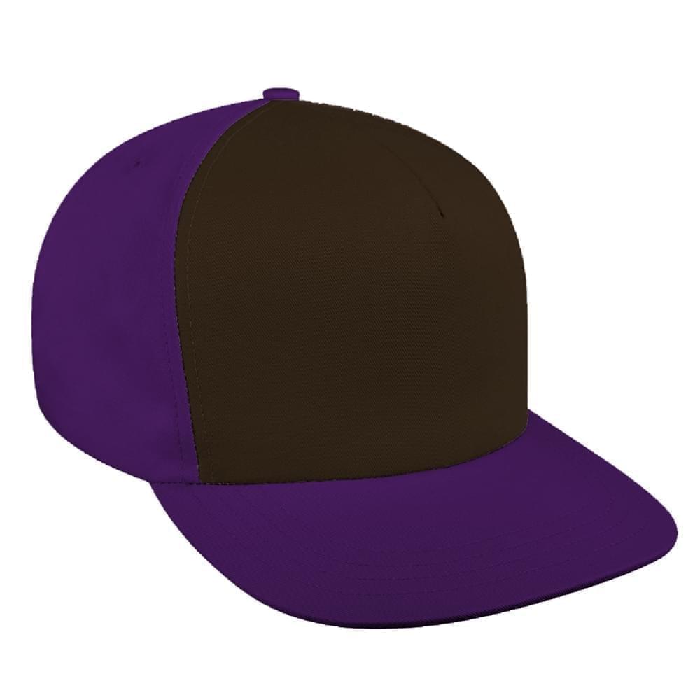Contrast Front Pro Knit Leather Trucker