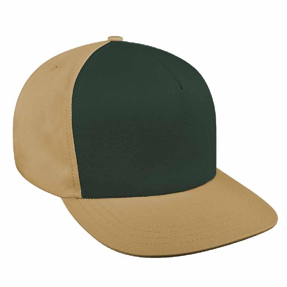 Contrast Front Canvas Leather Trucker