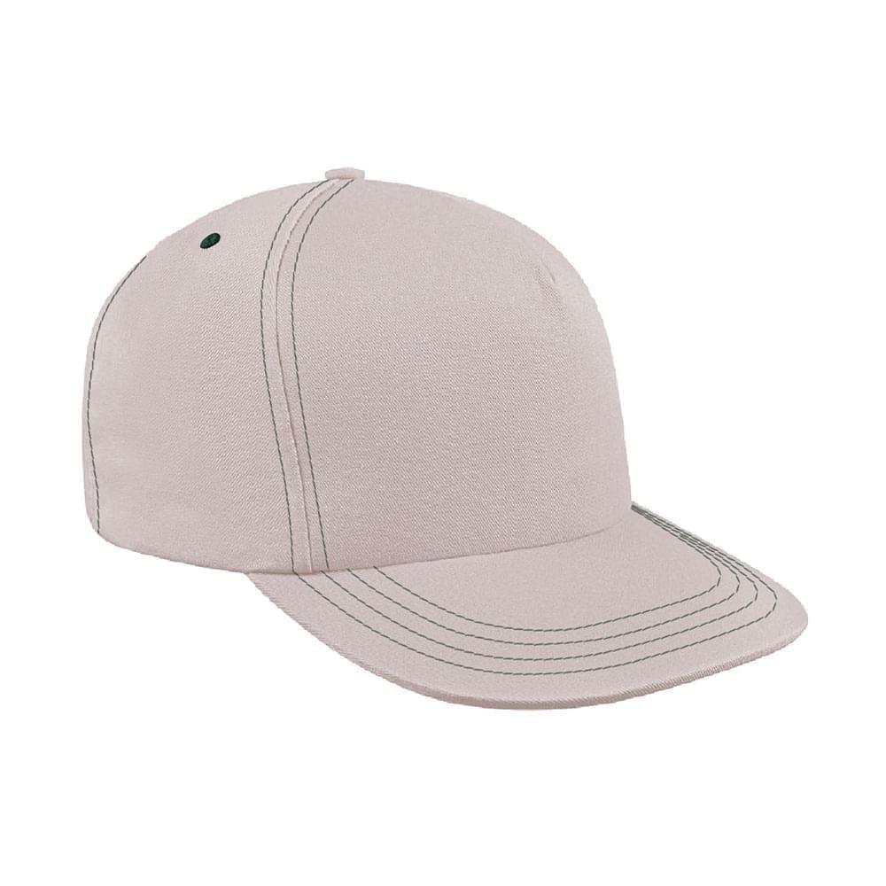 Contrast Stitching Ripstop Snapback Trucker