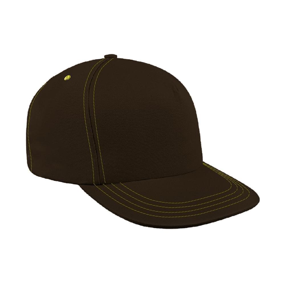 Contrast Stitching Pro Knit Leather Trucker