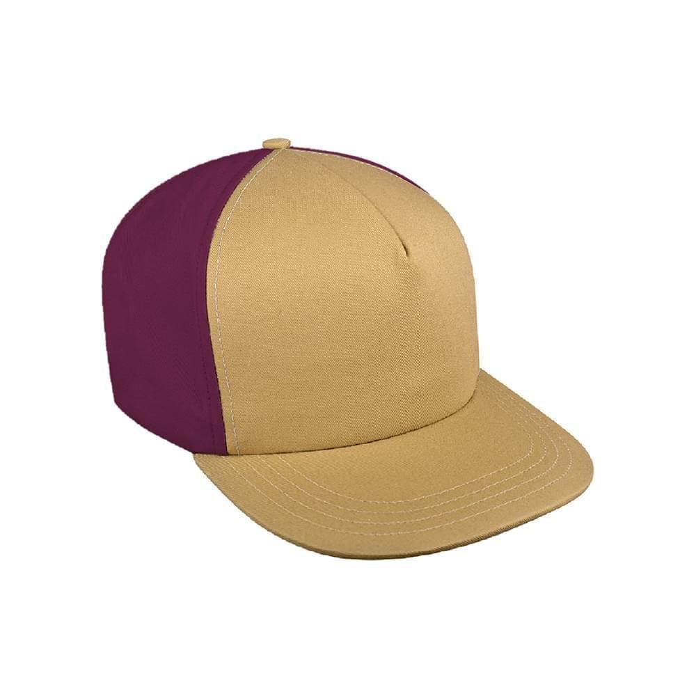 Contrast Back Canvas Self Strap Trucker