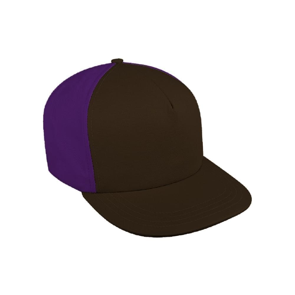 Contrast Back Brushed Leather Trucker