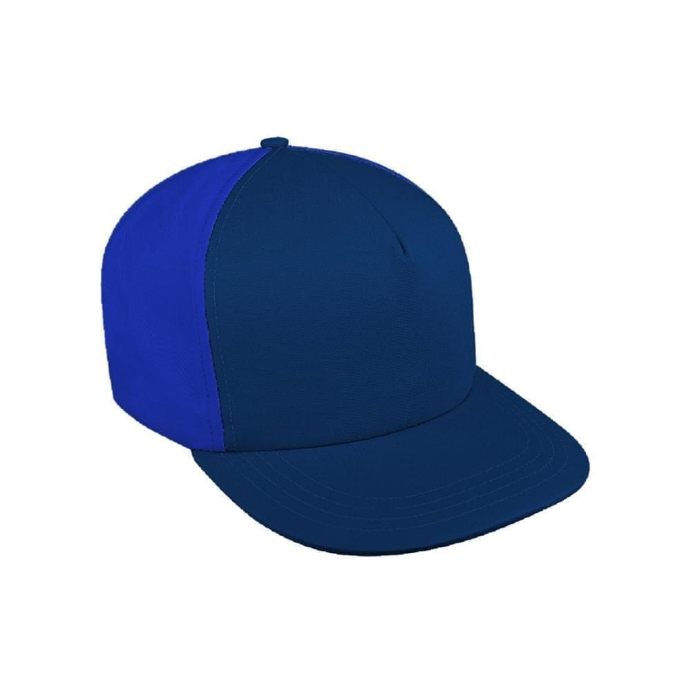 Contrast Back Denim Velcro Trucker