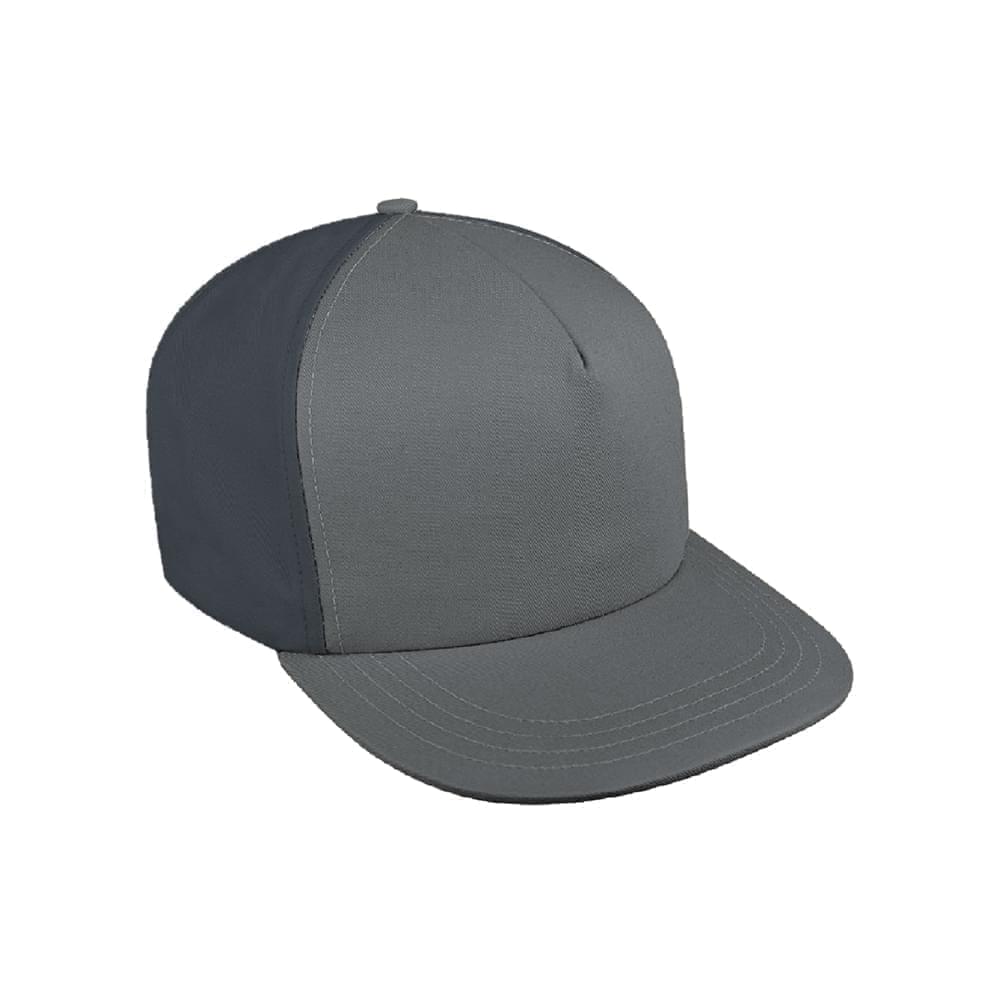 Contrast Back Denim Snapback Trucker