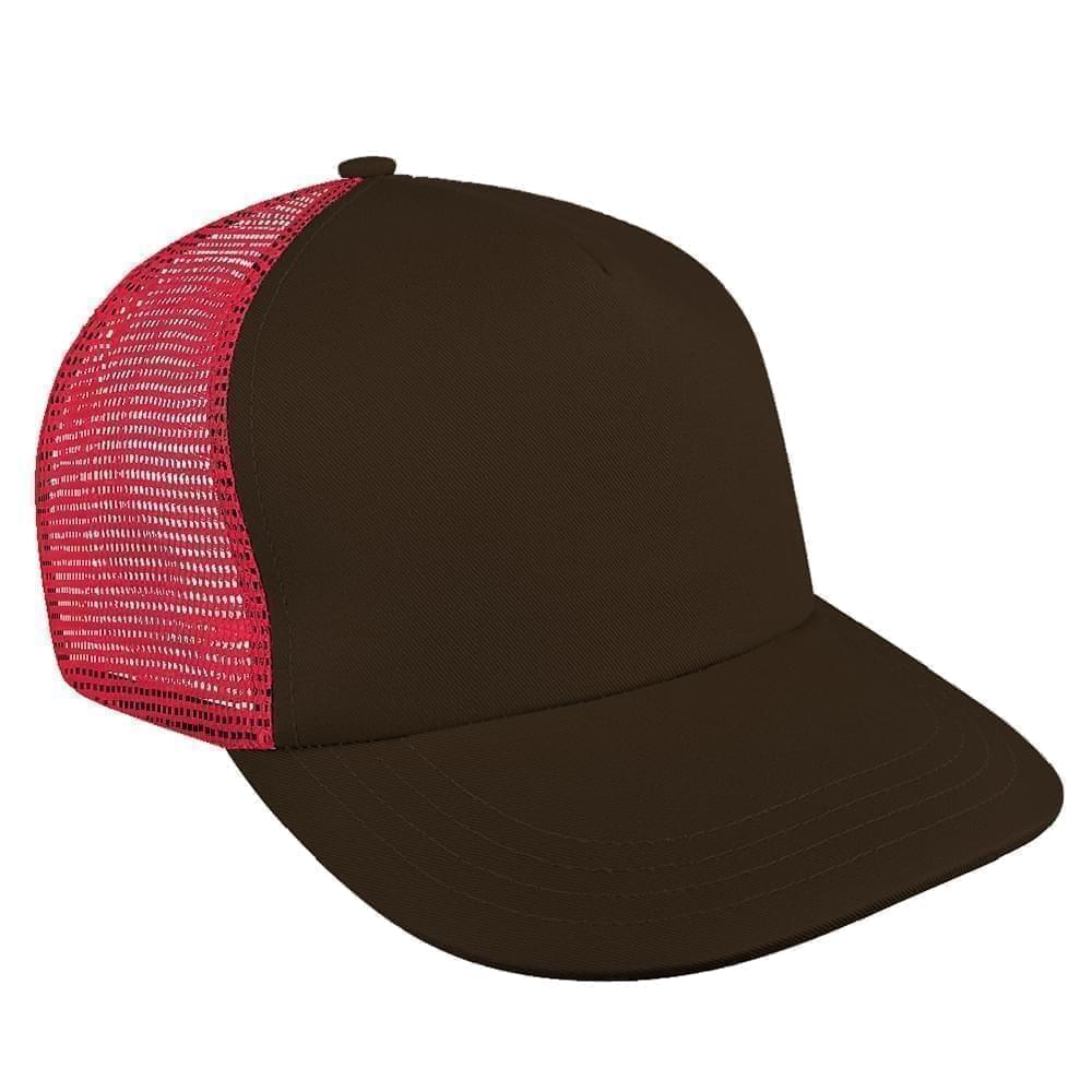Contrast Mesh Back Meshback Velcro Trucker