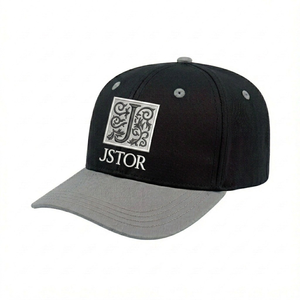 USA-made 6S Black-Light Gray Brushed Denim baseball cap, decorated view, manufactured in Newark NJ