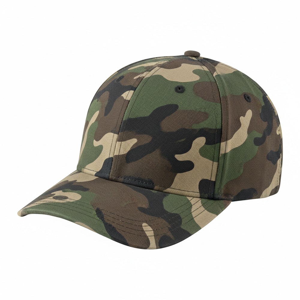 Solid Color Woodland Snapback Flat Brim