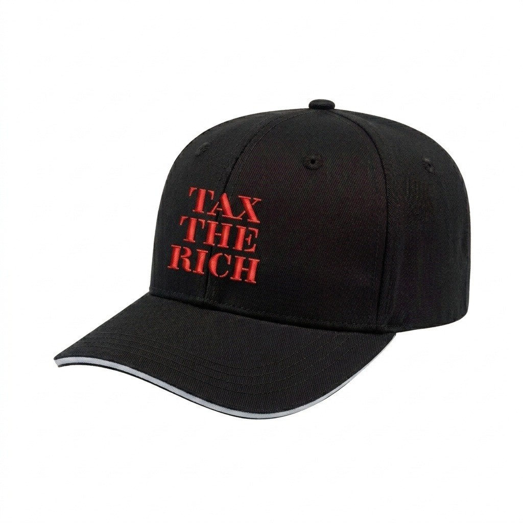 USA-made 6S Black-White Cotton Spandex baseball cap, decorated view, manufactured in Newark NJ