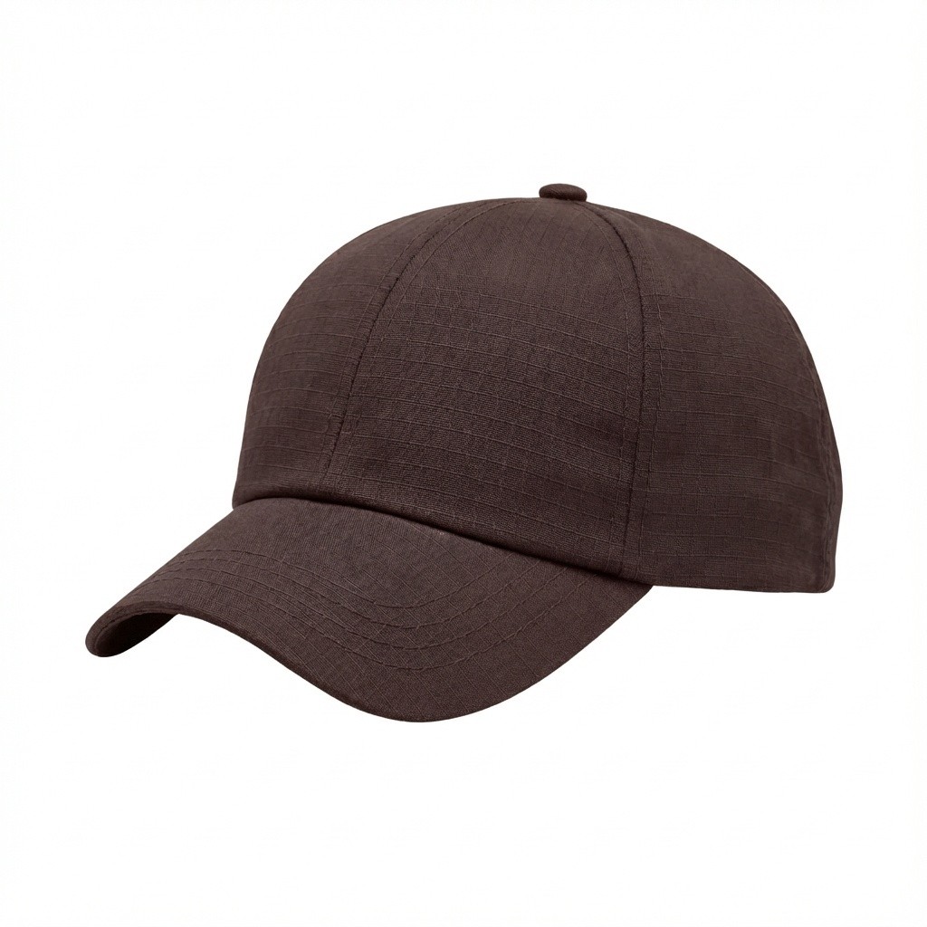 Solid Color Ripstop Snapback Dad Cap
