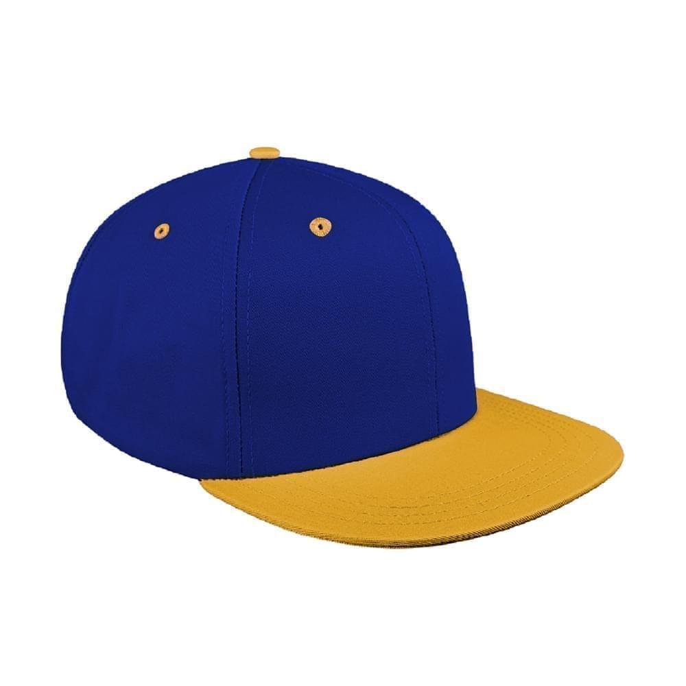 Two Tone Eyelets Brushed Snapback Flat Brim