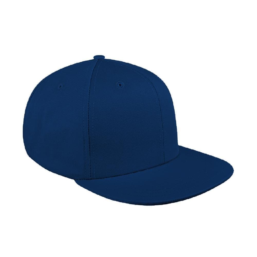 Solid Eyelets Canvas Snapback Flat Brim