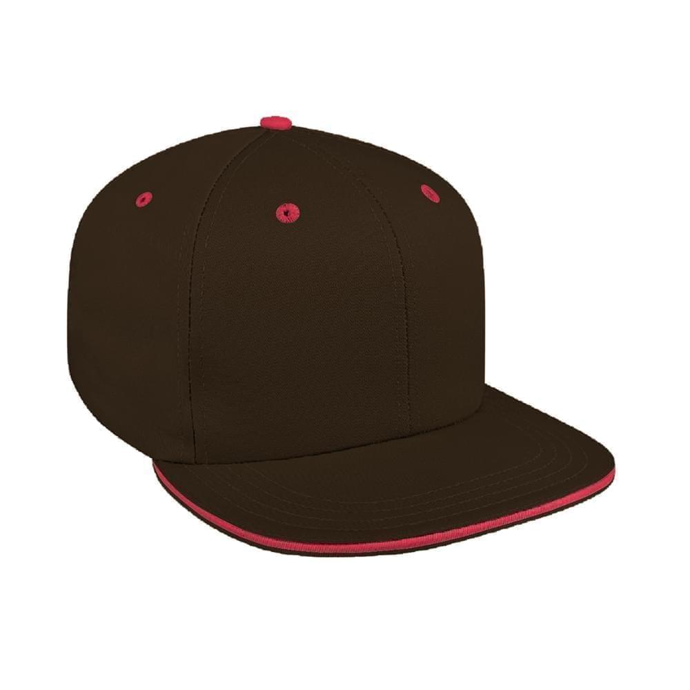 Sandwich Visor Twill Snapback Flat Brim