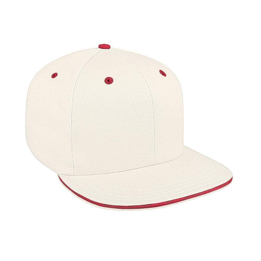 Sandwich Visor Organic Self Strap Flat Brim