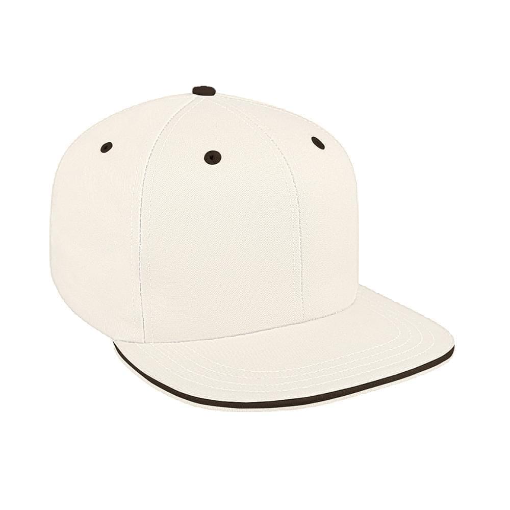 Sandwich Visor Canvas Self Strap Flat Brim