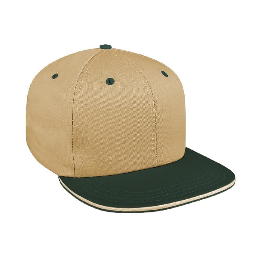 Two Tone Sandwich Canvas Snapback Flat Brim