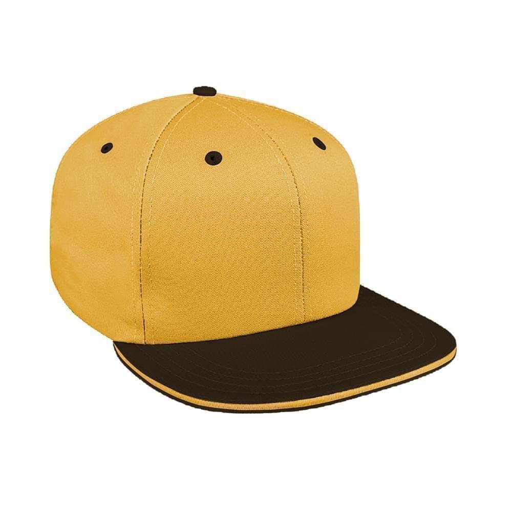 Two Tone Sandwich Wool Velcro Flat Brim