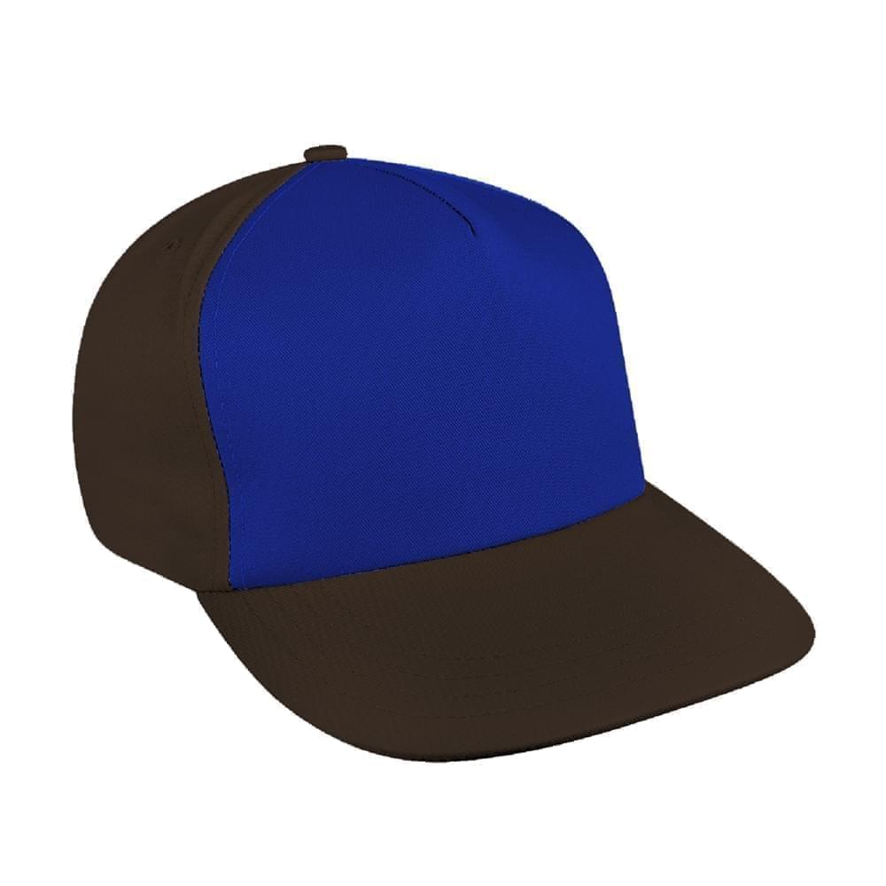 Contrast Front Twill Self Strap Flat Brim