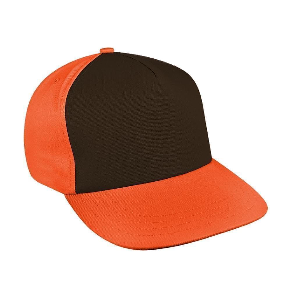 Contrast Front Canvas Snapback Flat Brim