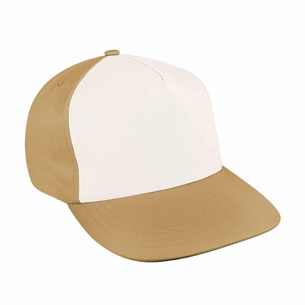 Contrast Front Canvas Velcro Flat Brim