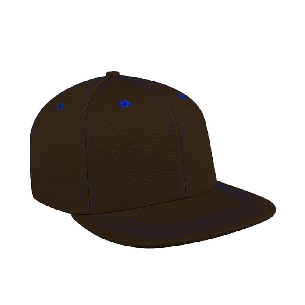 Contrast Stitching Ripstop Slide Buckle Flat Brim
