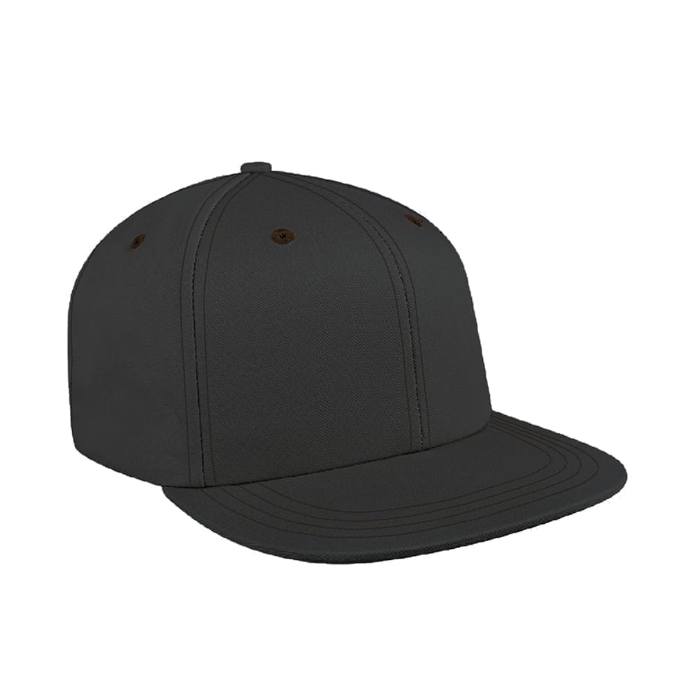 Contrast Stitching Twill Snapback Flat Brim