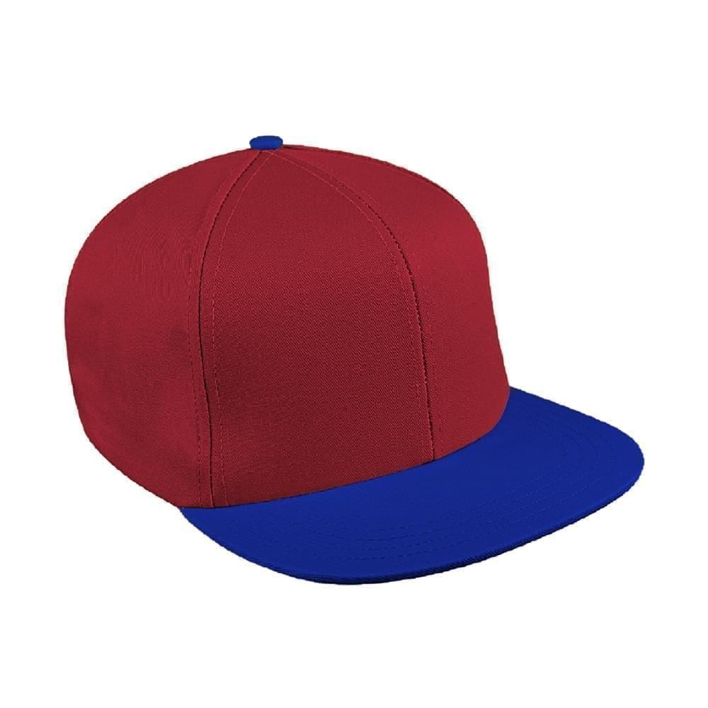 Two Tone Pro Knit Leather Flat Brim