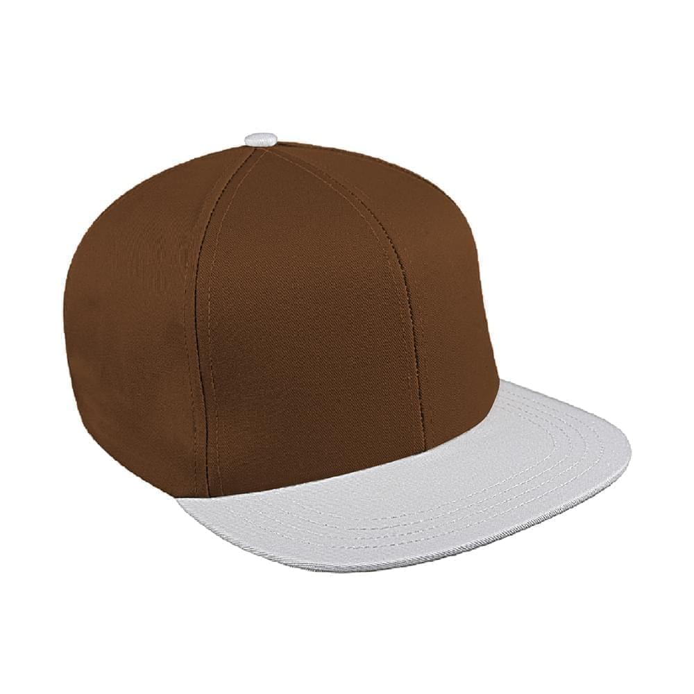 Two Tone Twill Velcro Flat Brim