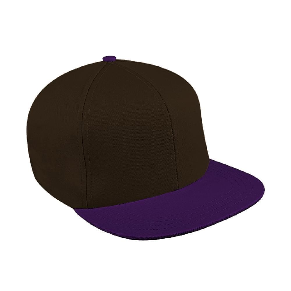 Two Tone Brushed Snapback Flat Brim